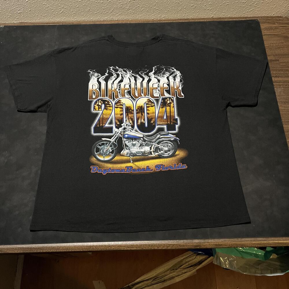 Vintage Daytona Bike Week Shirt Mens XL Black 2004 Motorcycle Rally Daytona